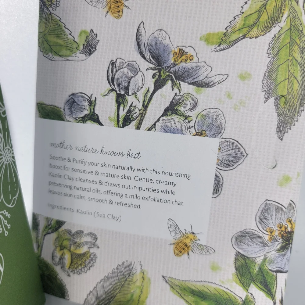 New Margot Elena 3 Pc The Cottage Greenhouse Kaolin Sea Clay Mask Dry Body Oil